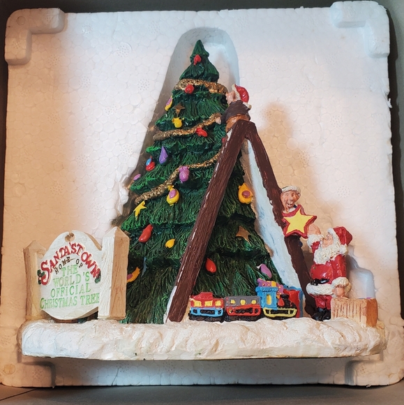 Santa's Town World's Official Christmas Tree Vintage 1995 ST08 Christmas Village - Picture 15 of 15